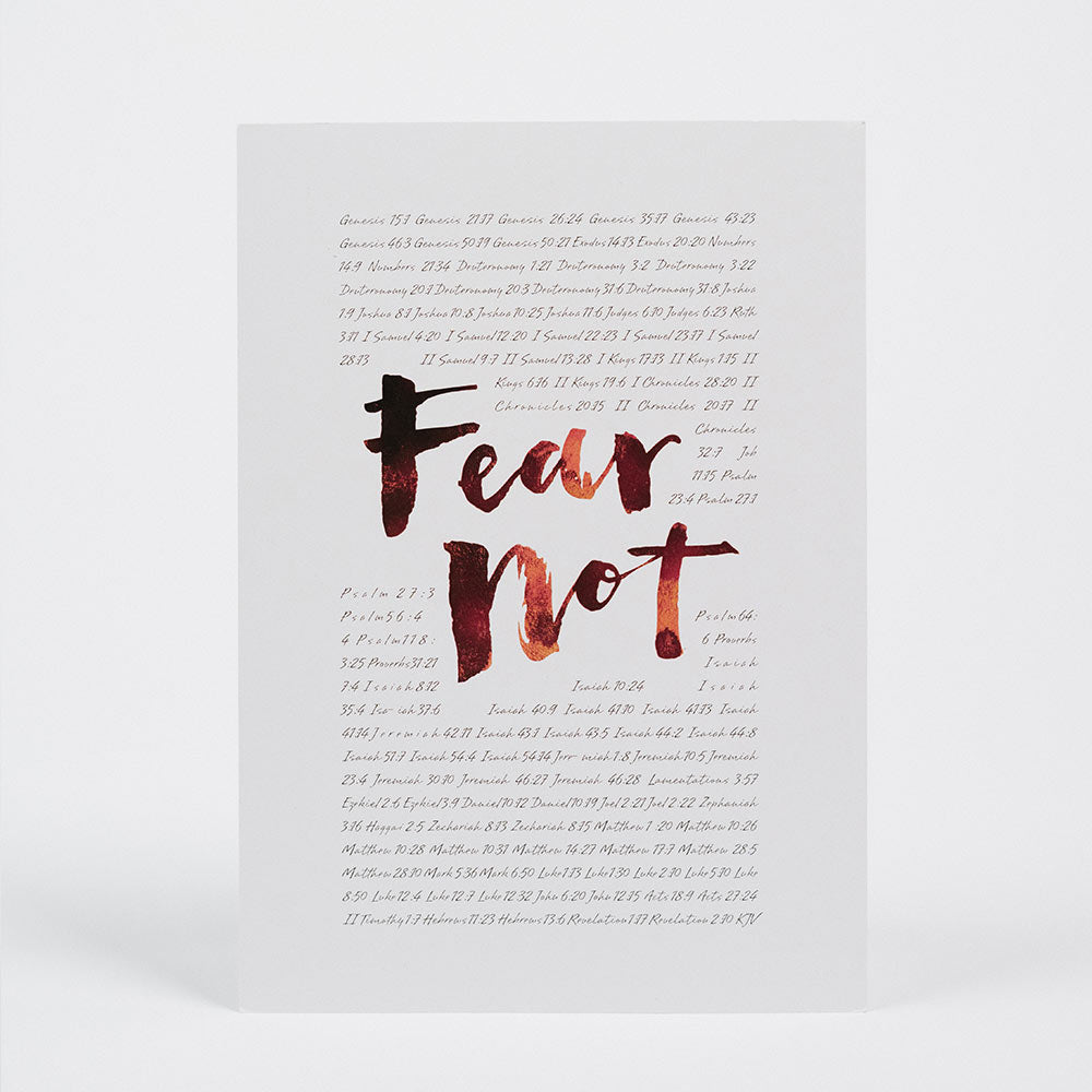 Fear Not A4 Poster