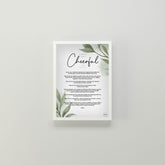 "The Prayer for a Cheerful Life" Poster Digital Download