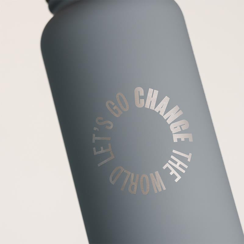 Let's Go Change The World Water Bottle (1 Litre)