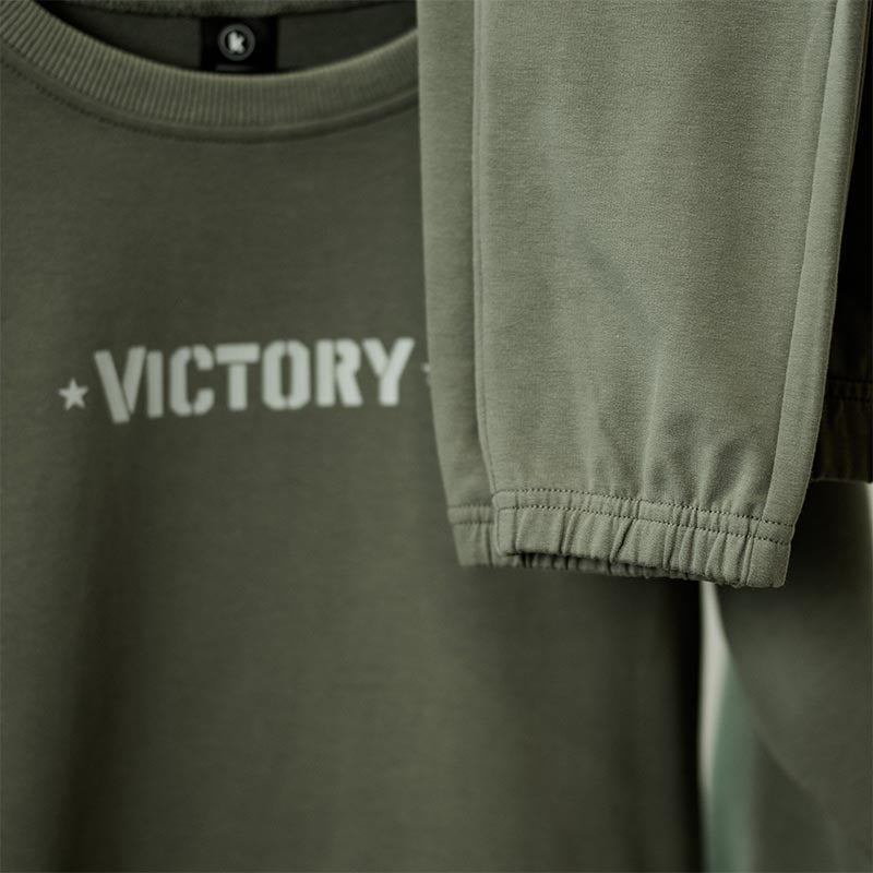 Victory Kids Tracksuit Set (Ages 8-12) (Sage Green)