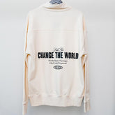 Let's Go Change The World Half-Zip Sweater