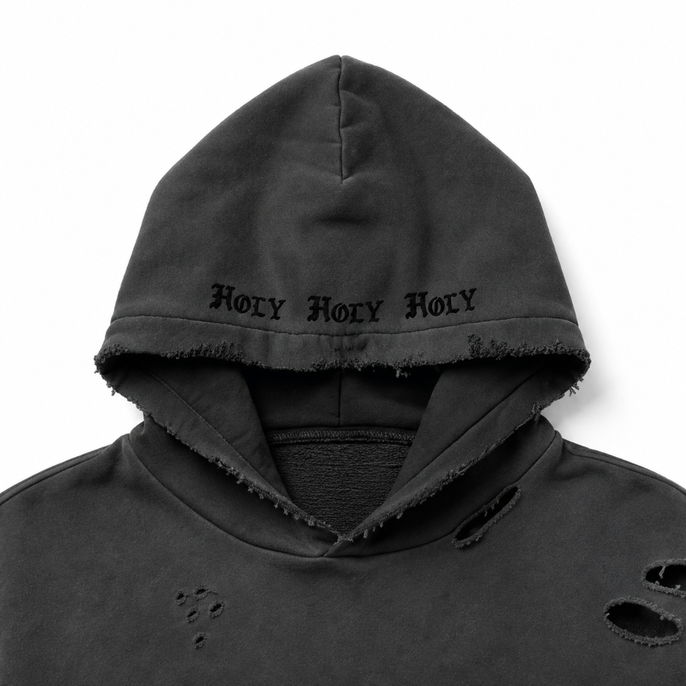 YHWH Distressed Hoodie