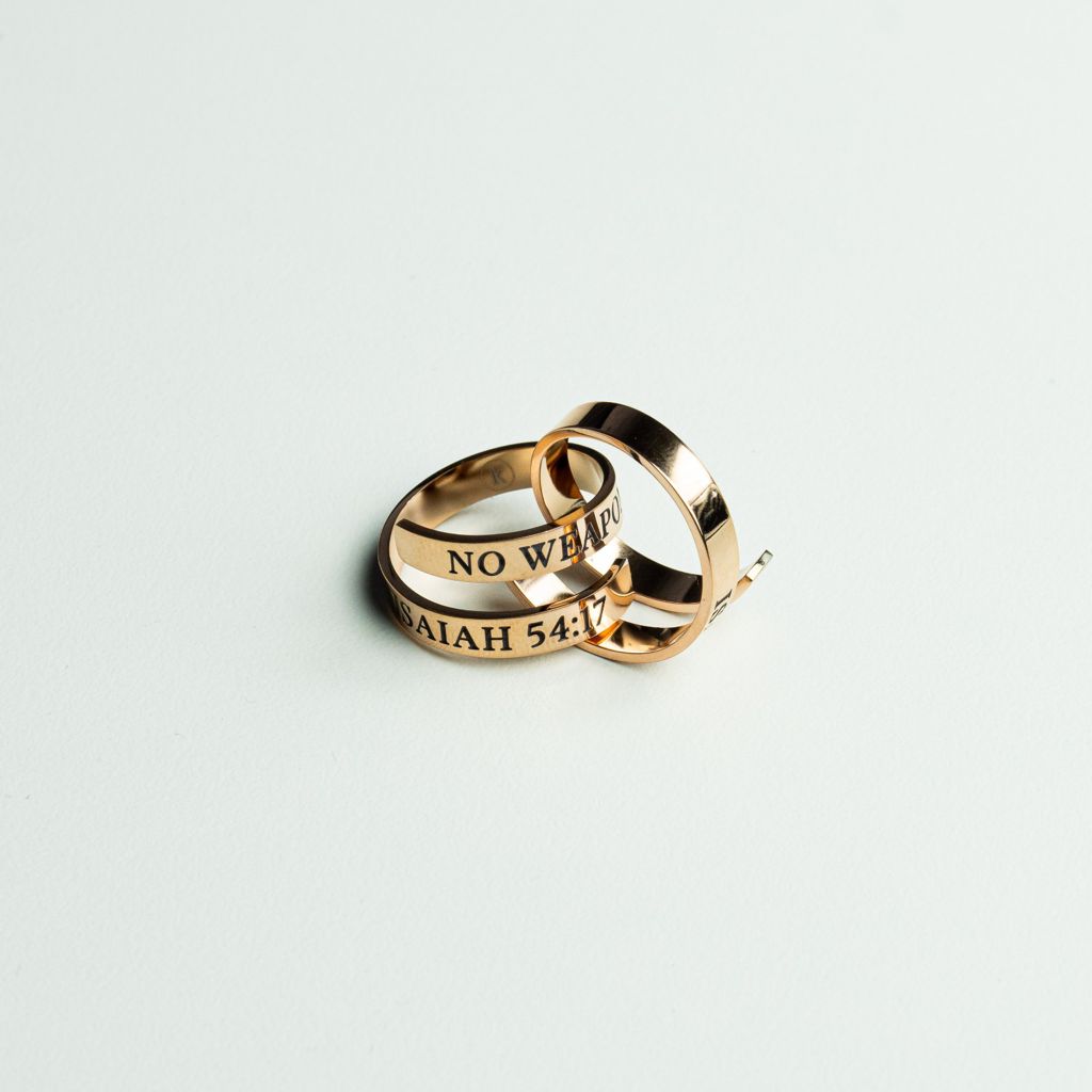 No Weapon Rose Gold Ring