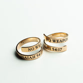 No Weapon Rose Gold Ring